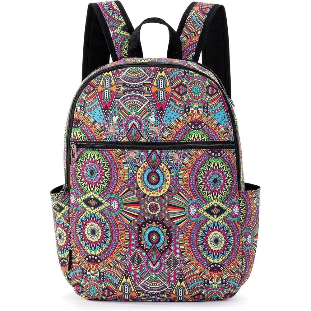 Sakroots Backpack Colorful Pattern Boho Book‎ Travel Bag School Overnight